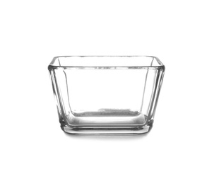 Photo of Empty clean glass bowl isolated on white