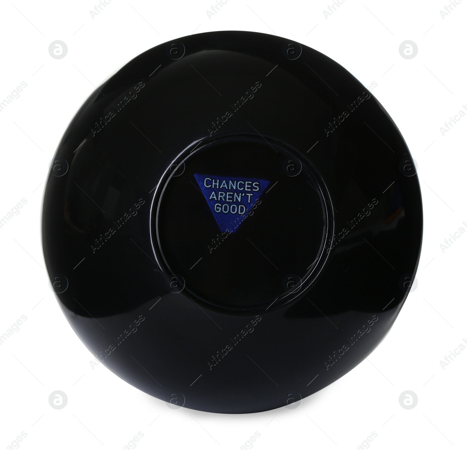 Photo of Magic eight ball with prediction Changes Aren't Good isolated on white