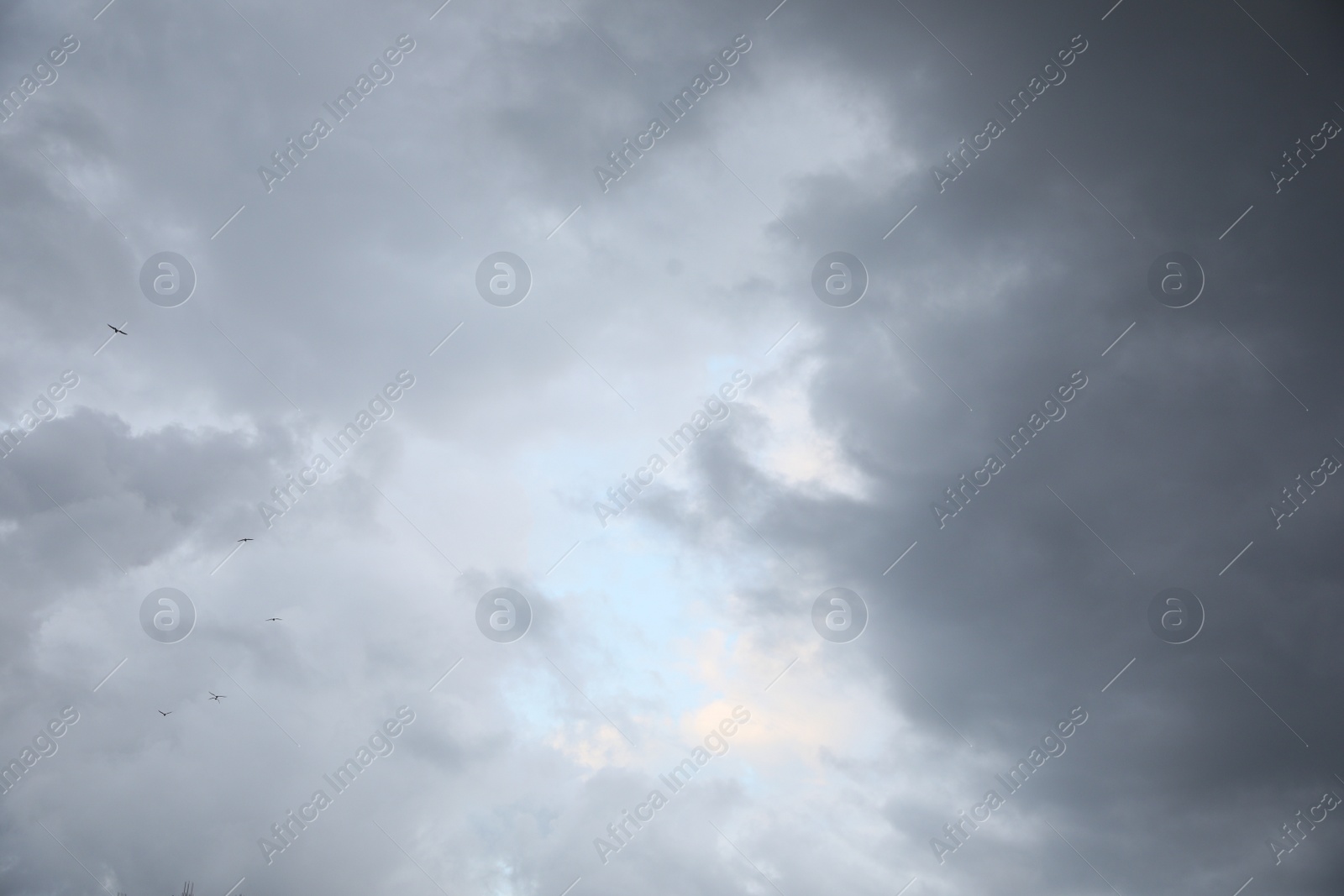 Photo of Picturesque view of sky with heavy rainy clouds