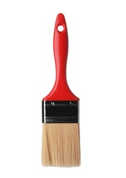 New paint brush on white background. Decorating tool