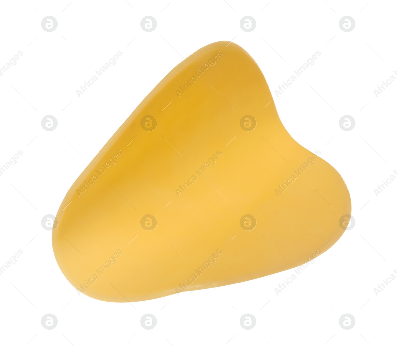 Photo of Slice of tasty cheese isolated on white