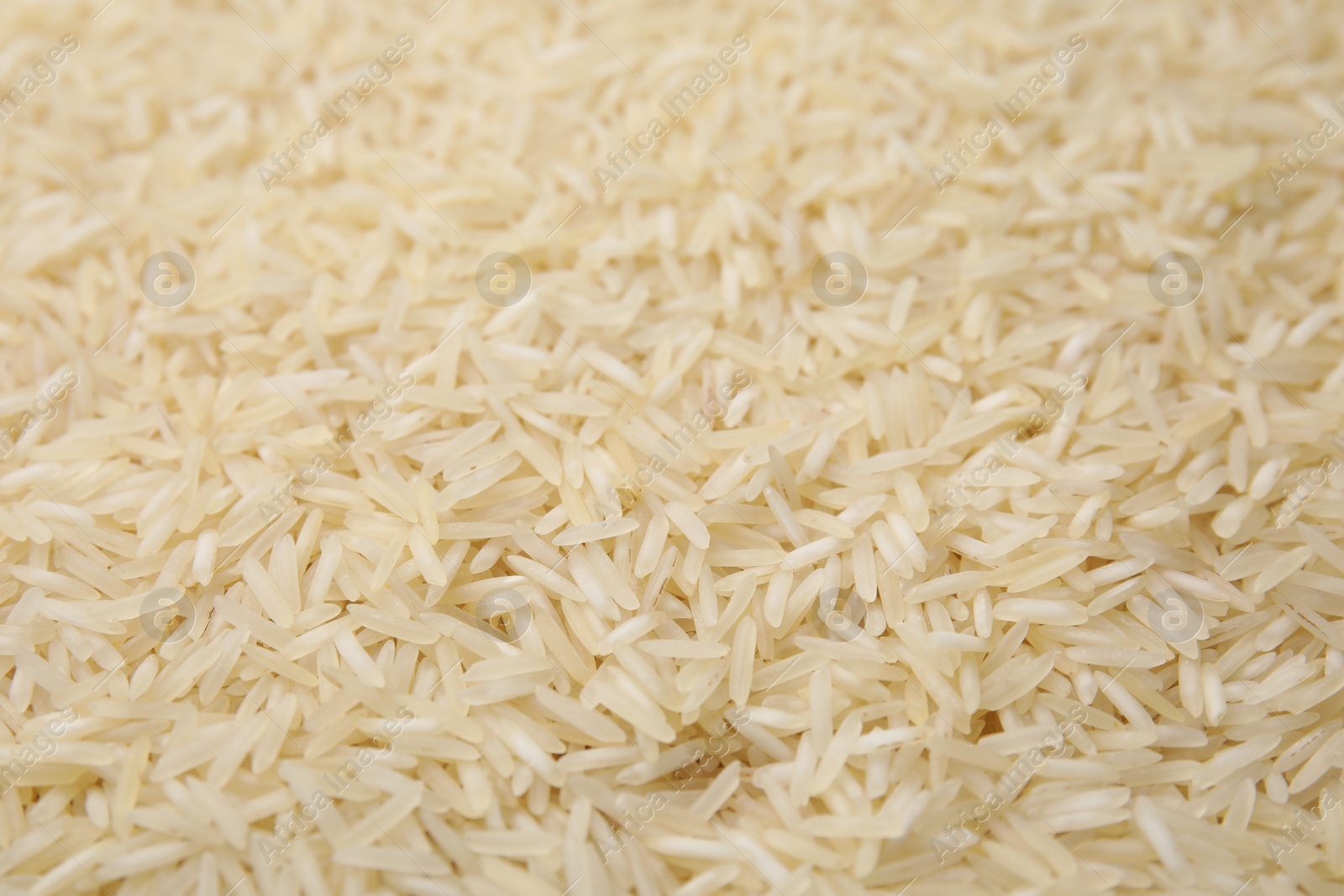 Photo of Heap of rice as background, closeup view