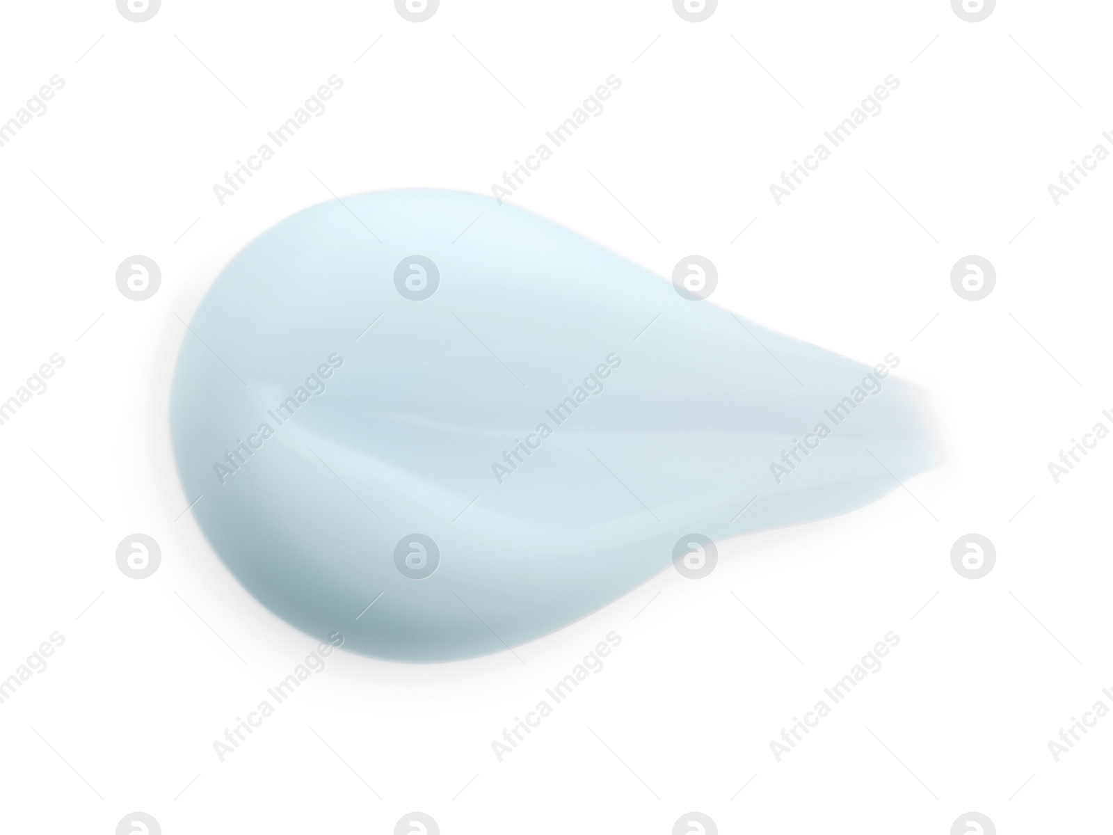 Photo of Sample of cosmetic gel isolated on white, top view