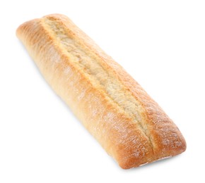 Photo of Tasty baguette isolated on white. Fresh bread