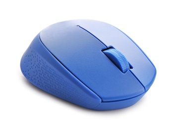 Color computer mouse on white background