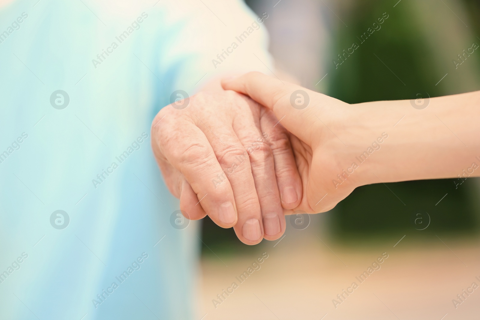 Photo of People, care and support. Giving helping hand concept