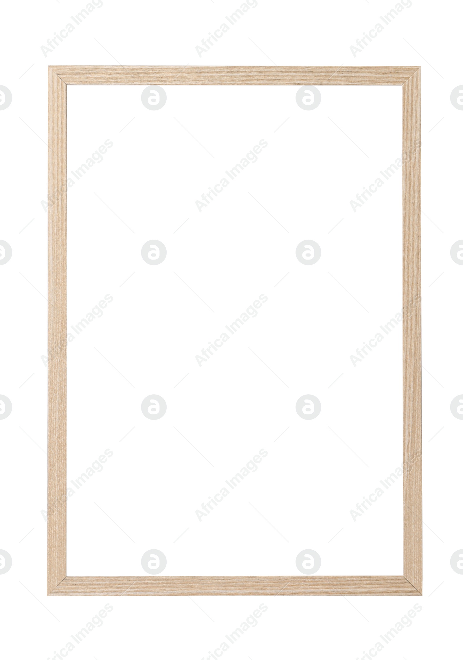 Image of Wooden frame isolated on white. For mirror, photo, picture, painting and others