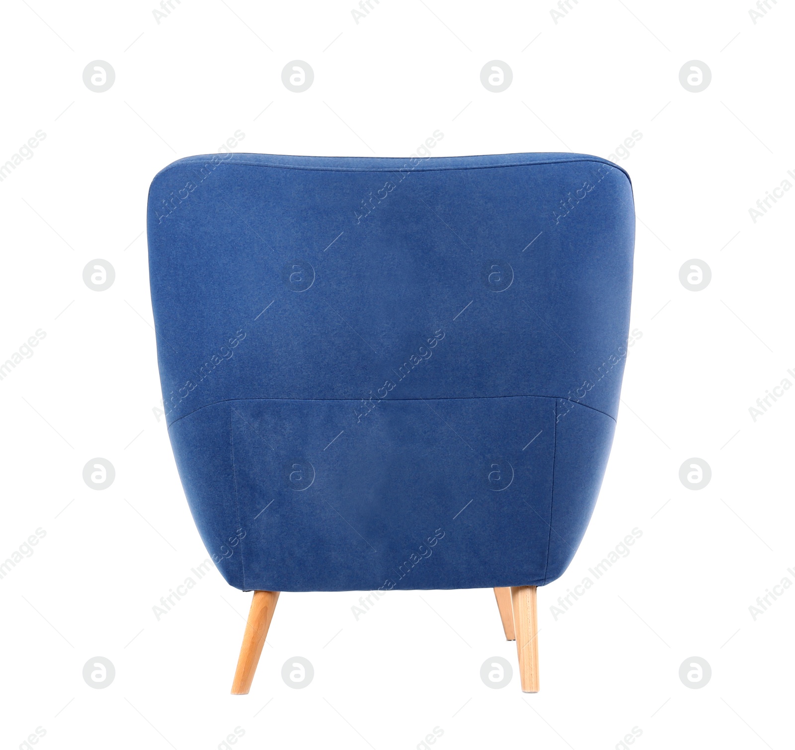 Photo of Comfortable armchair on white background. Interior element