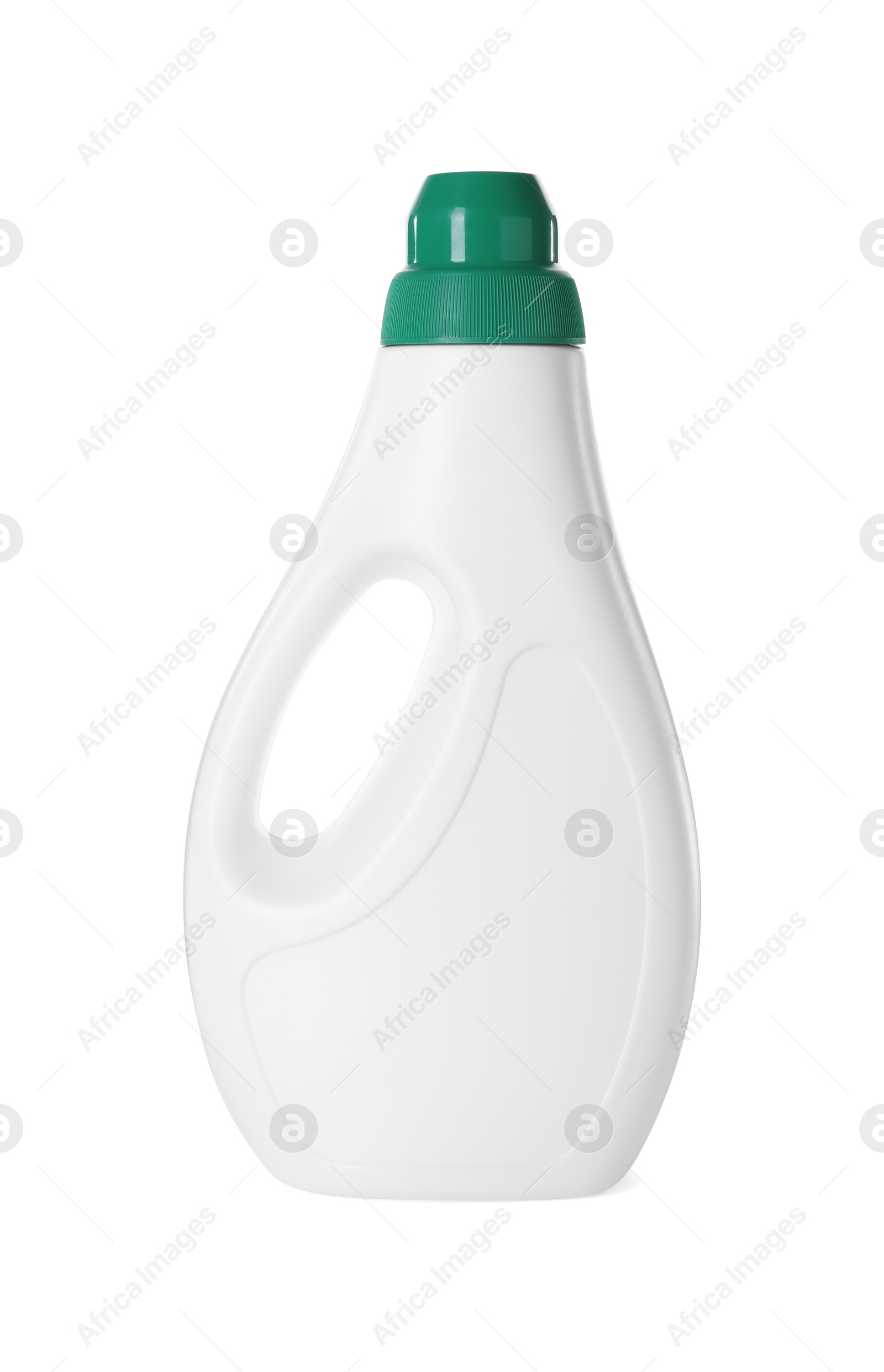 Photo of Bottle of cleaning product isolated on white