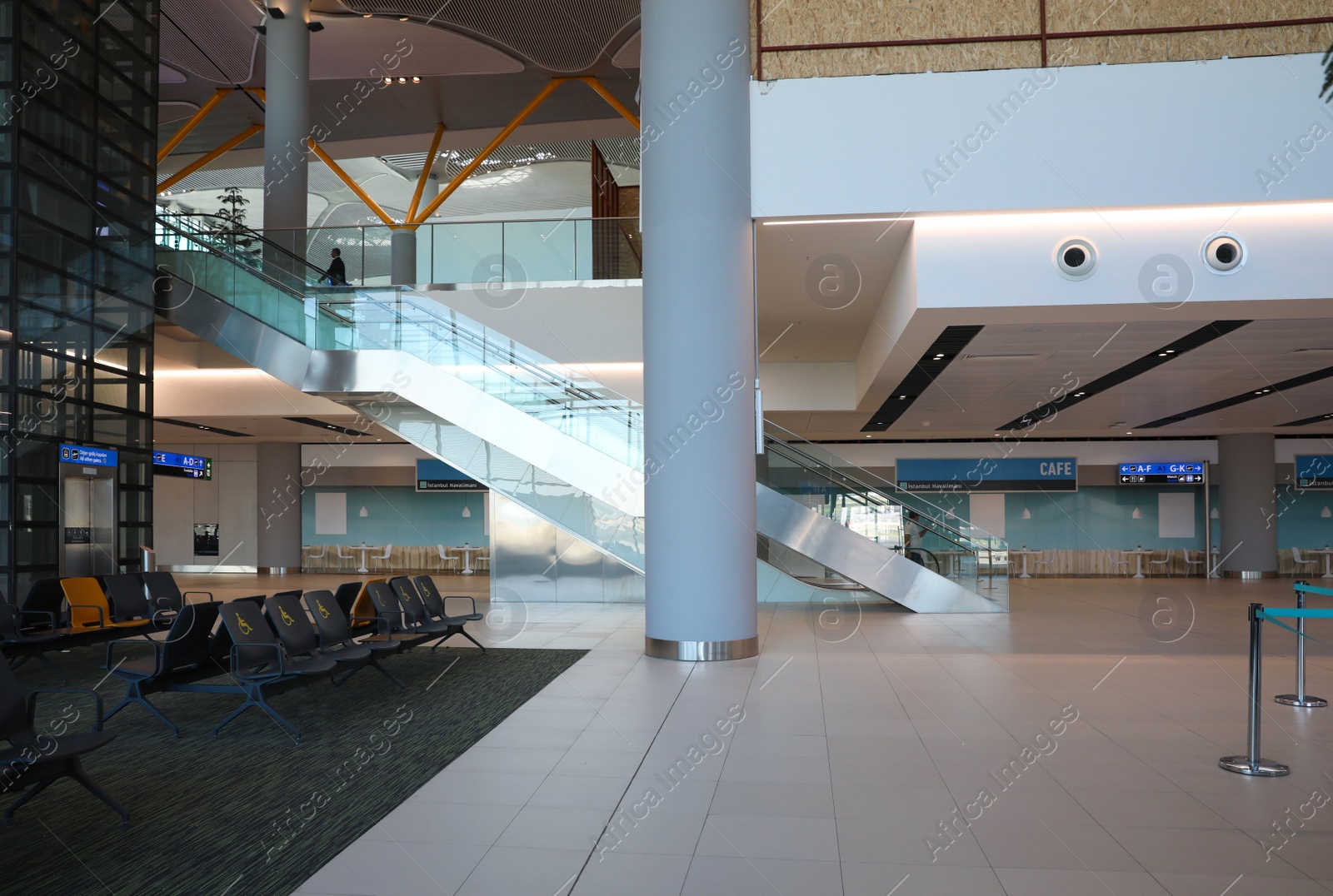 Photo of ISTANBUL, TURKEY - AUGUST 13, 2019: Interior of new airport terminal