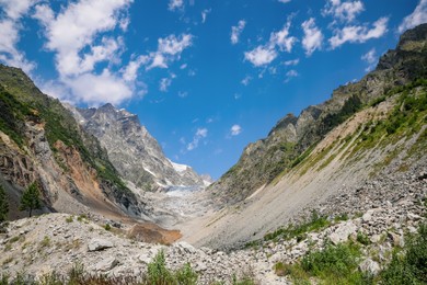 Picturesque view of beautiful rocky mountain landscape