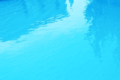 Photo of Refreshing blue water in swimming pool outdoors