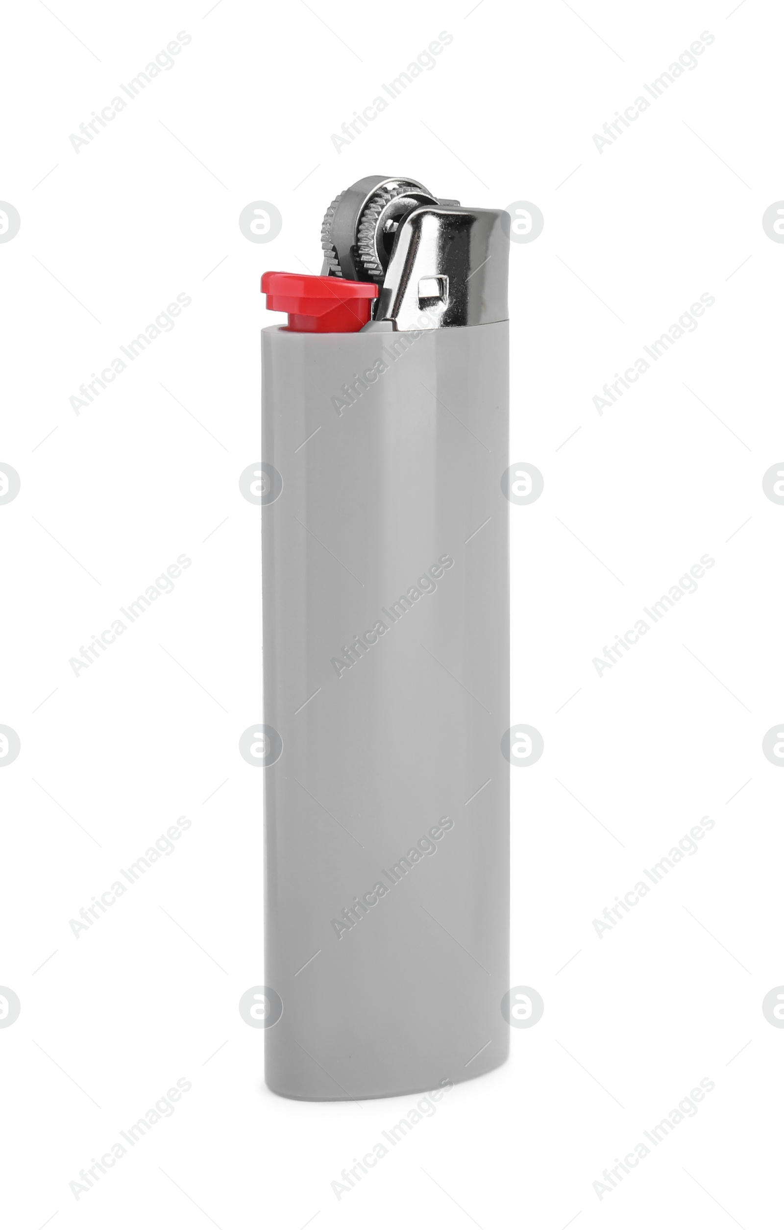 Photo of Stylish small pocket lighter isolated on white