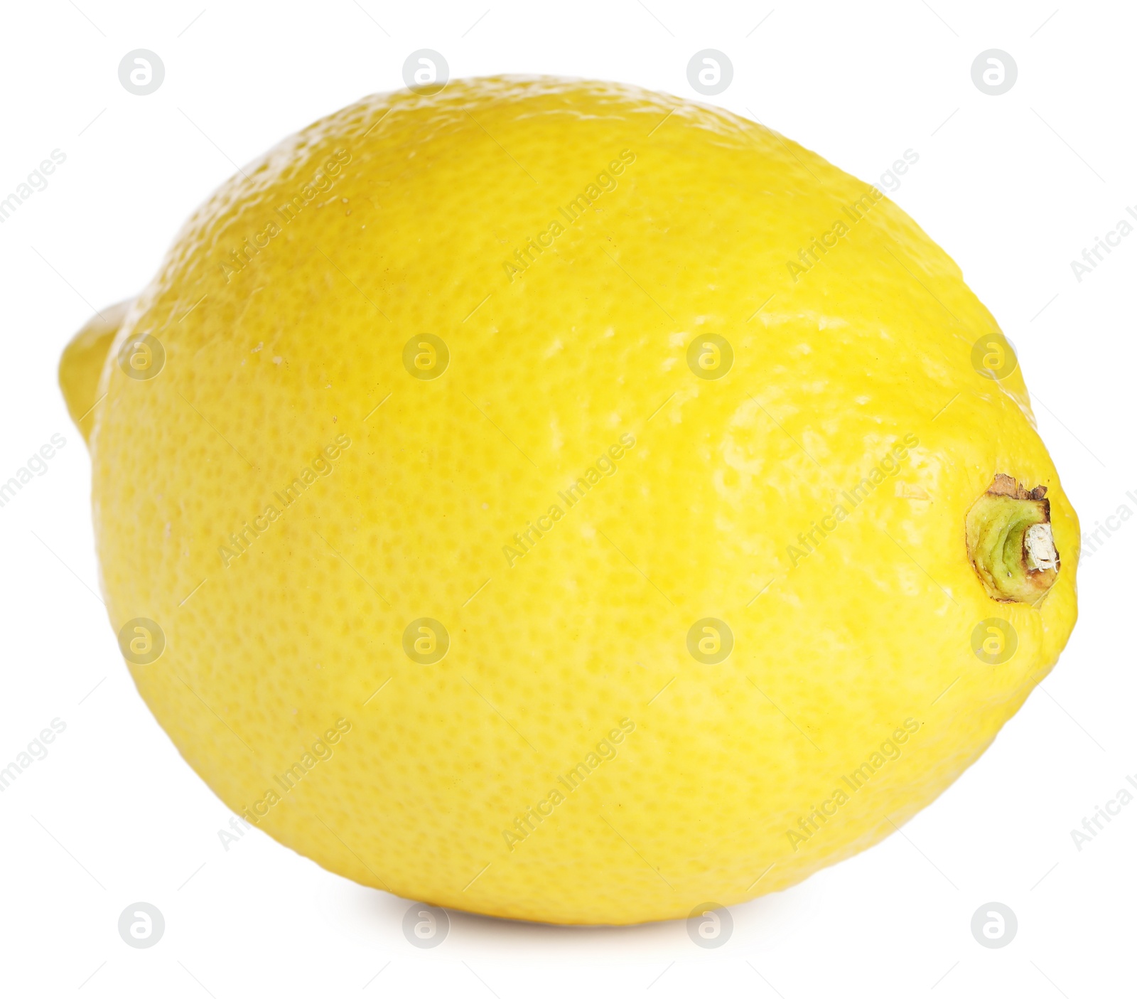 Photo of Fresh lemon isolated on white. Citrus fruit