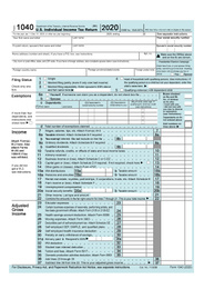 Image of Illustration of tax form. Business and finance concept 
