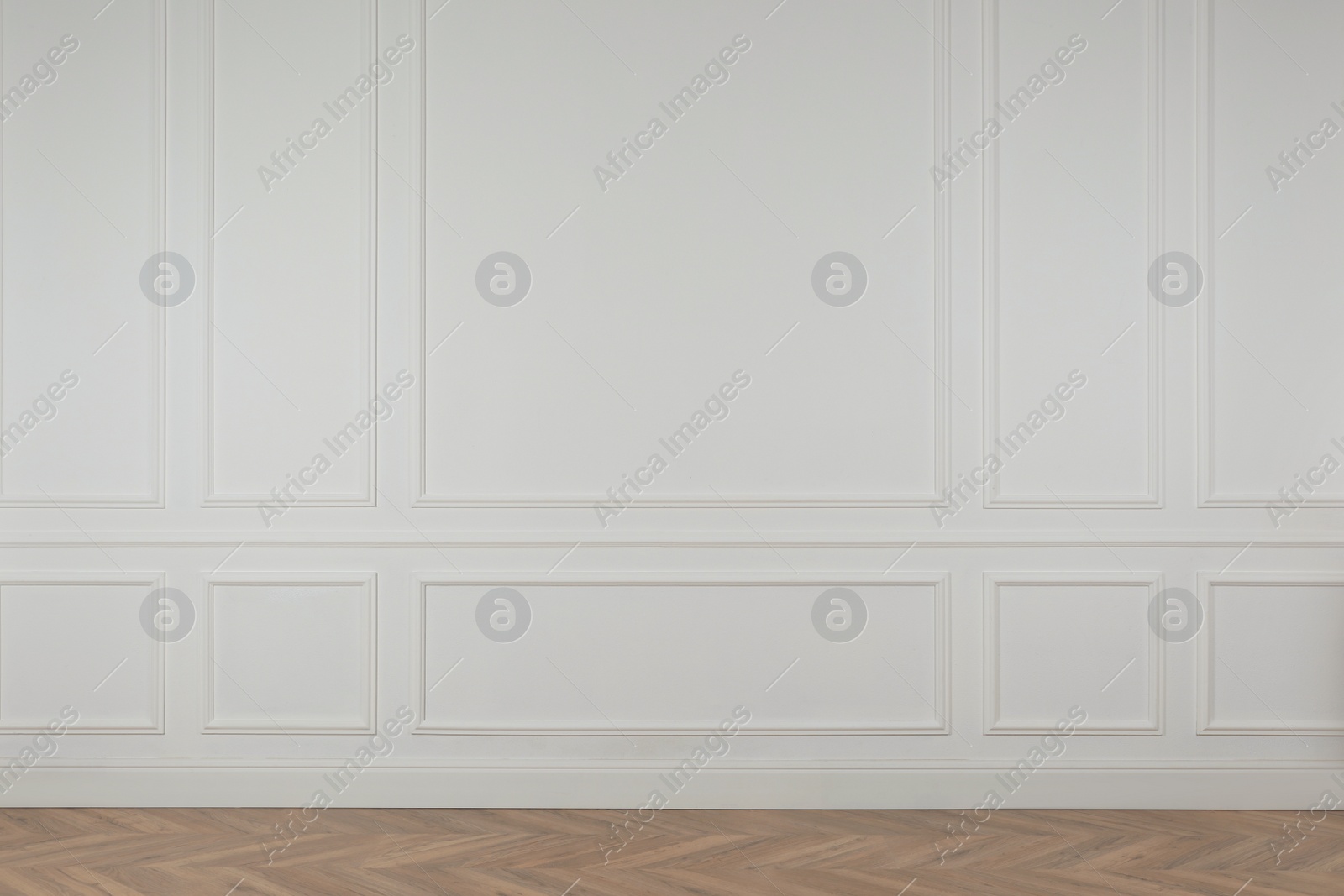 Photo of Blank white wall in room. Space for design