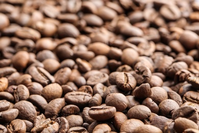 Photo of Coffee beans, closeup