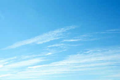 Photo of View of beautiful blue sky with clouds