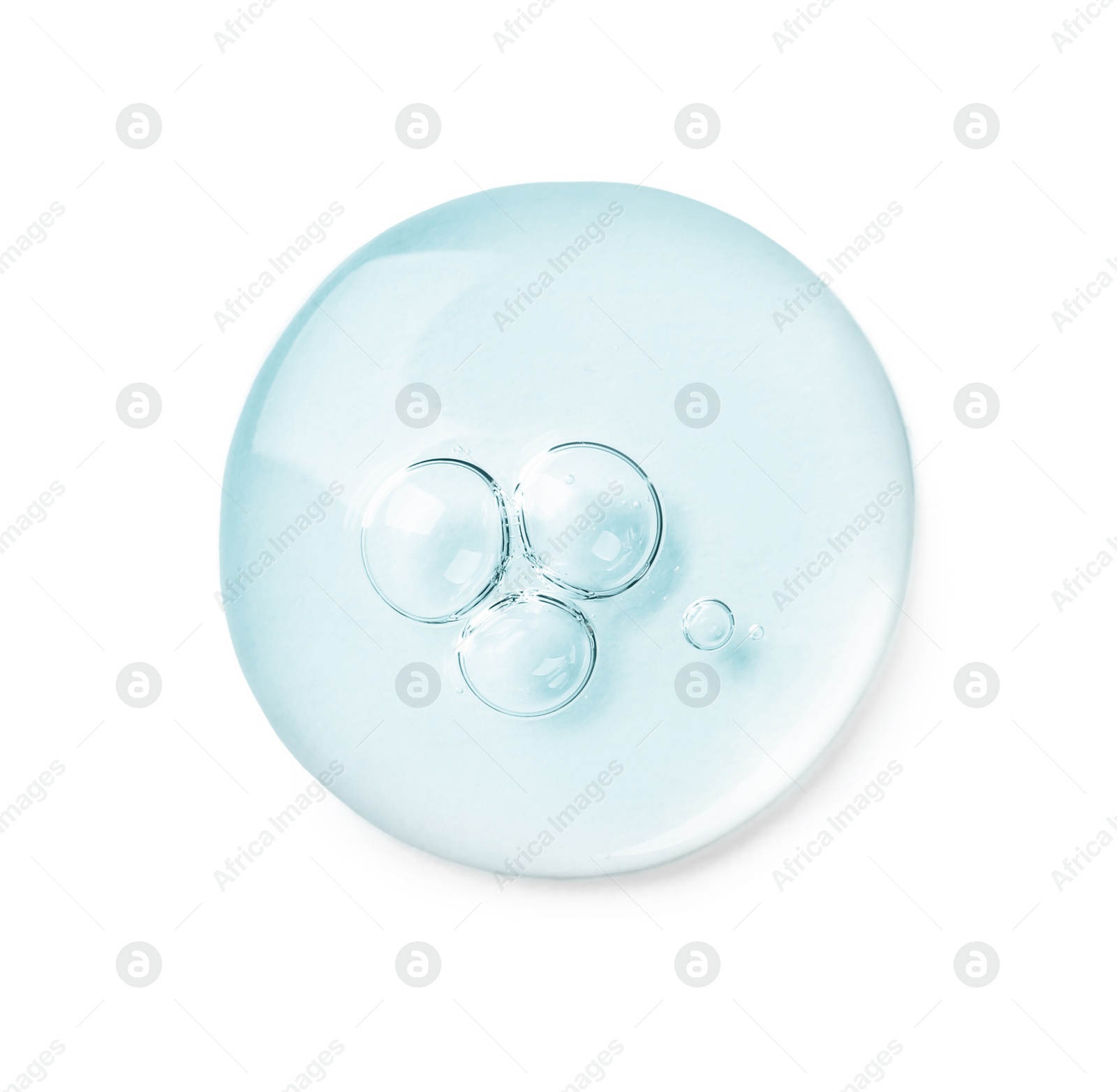 Image of Serum on white background, top view. Skin care product