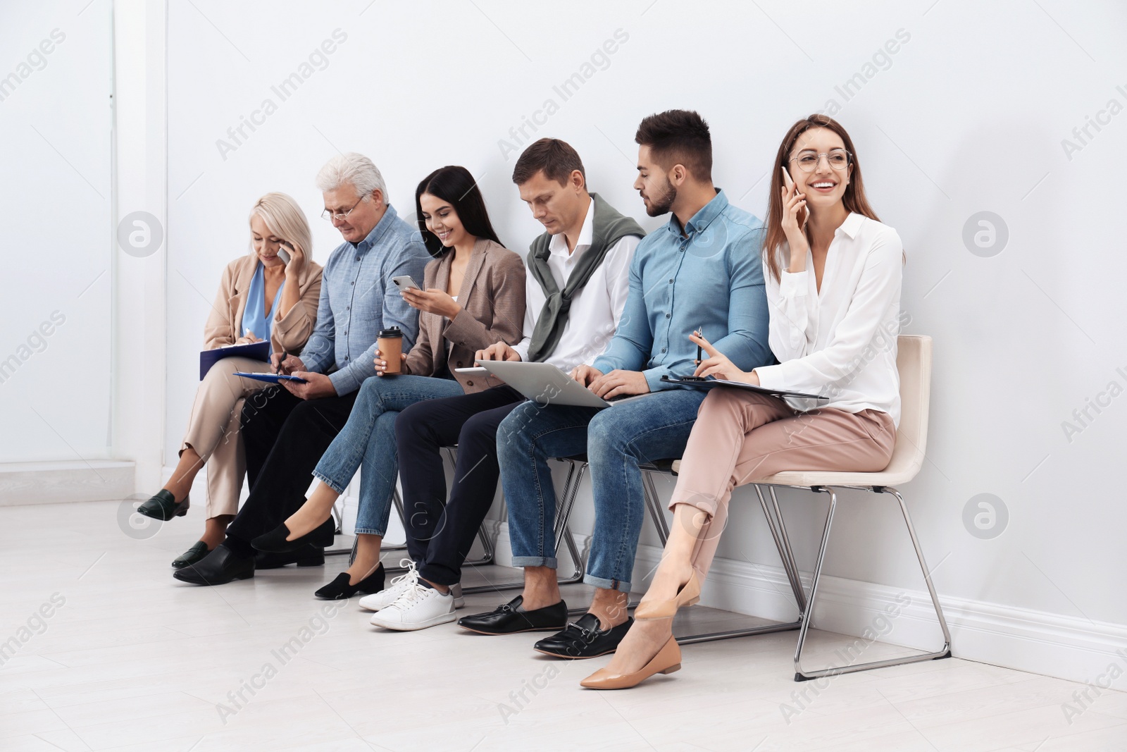 Photo of People waiting for job interview in office