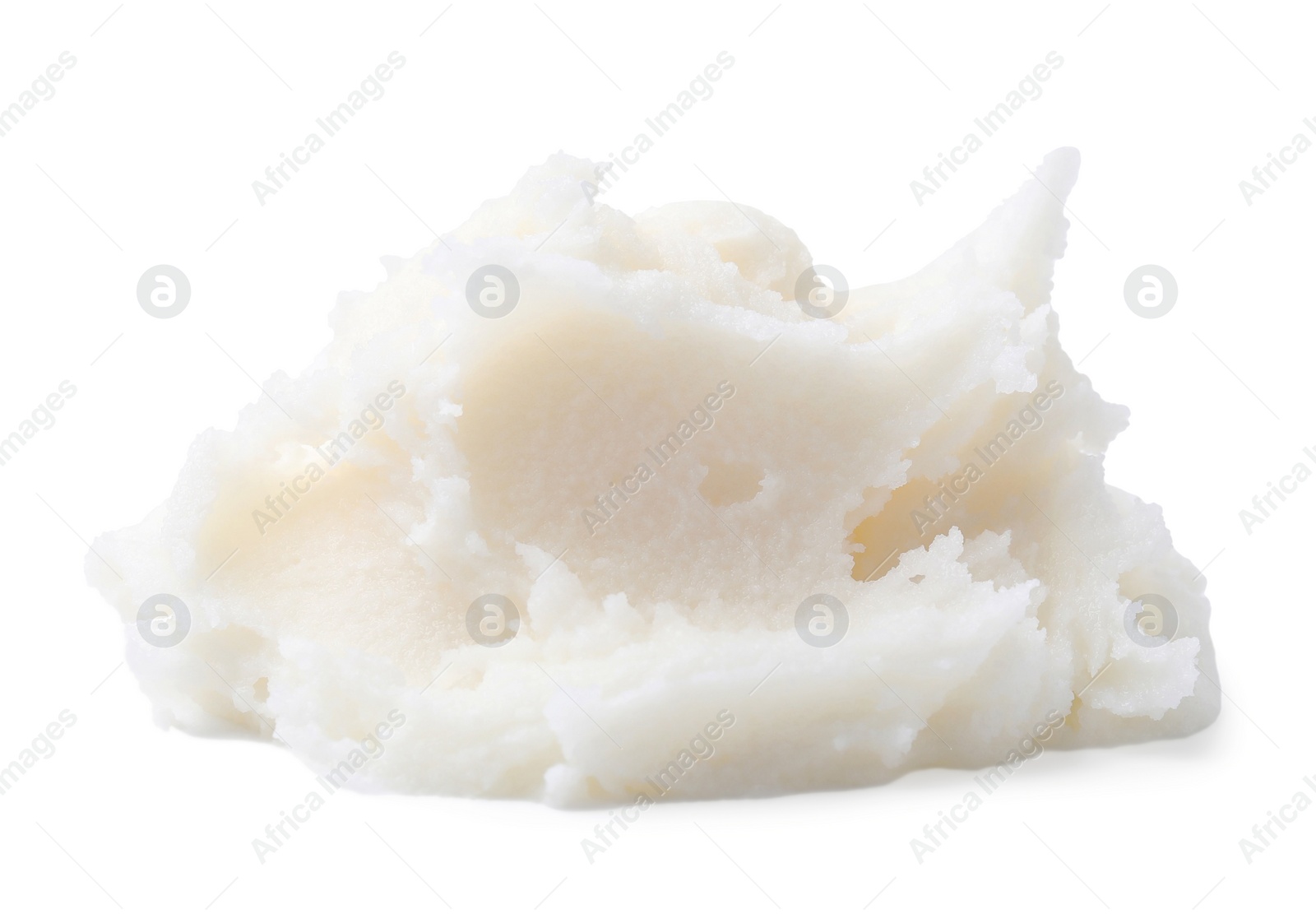 Photo of Delicious natural pork lard isolated on white