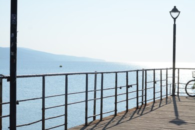 Photo of Beautiful view of pier and sea on sunny day