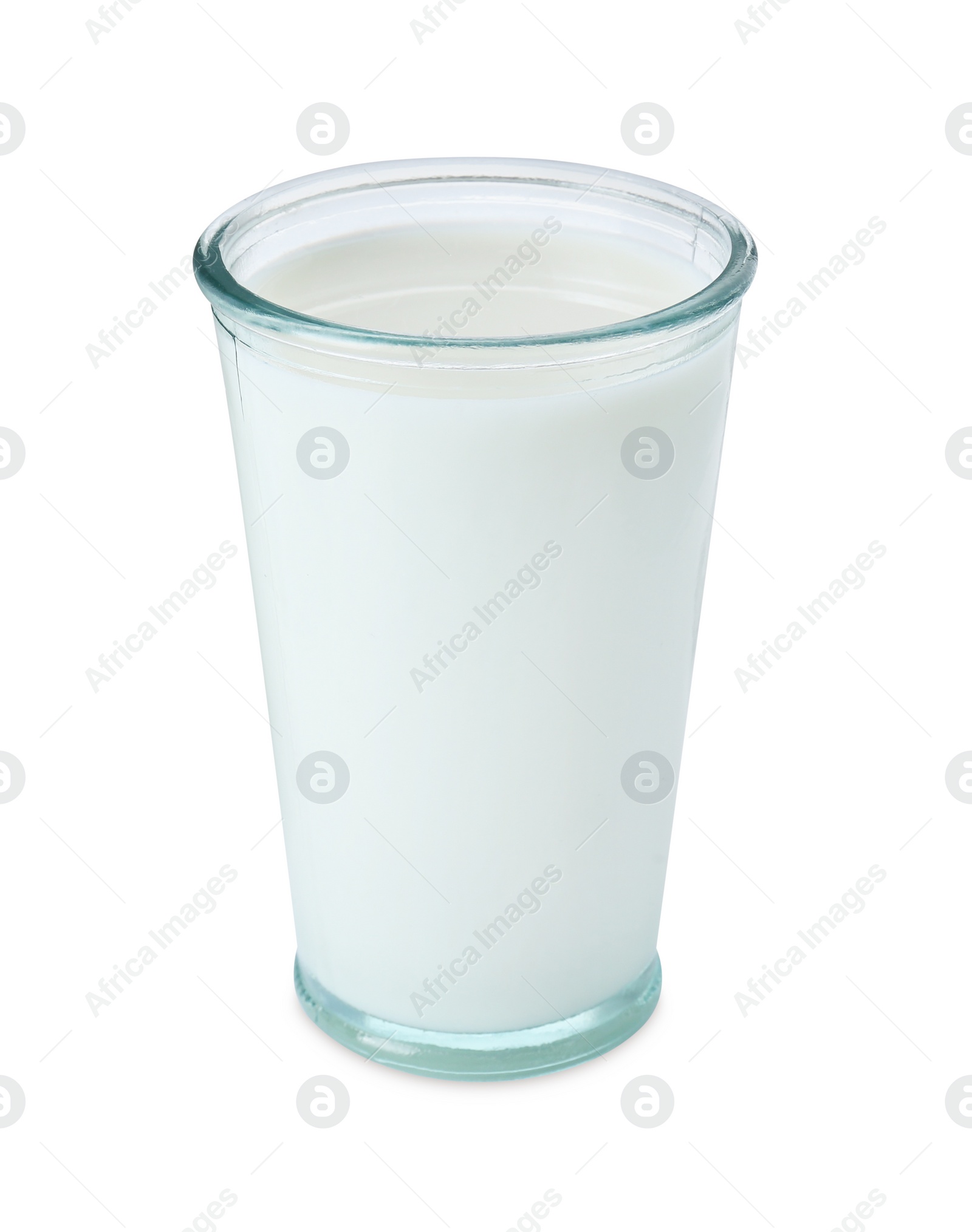 Photo of Glass of fresh milk isolated on white