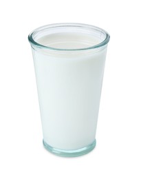 Photo of Glass of fresh milk isolated on white