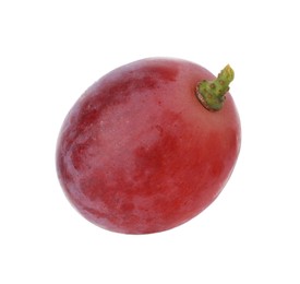 Photo of One ripe red grape isolated on white