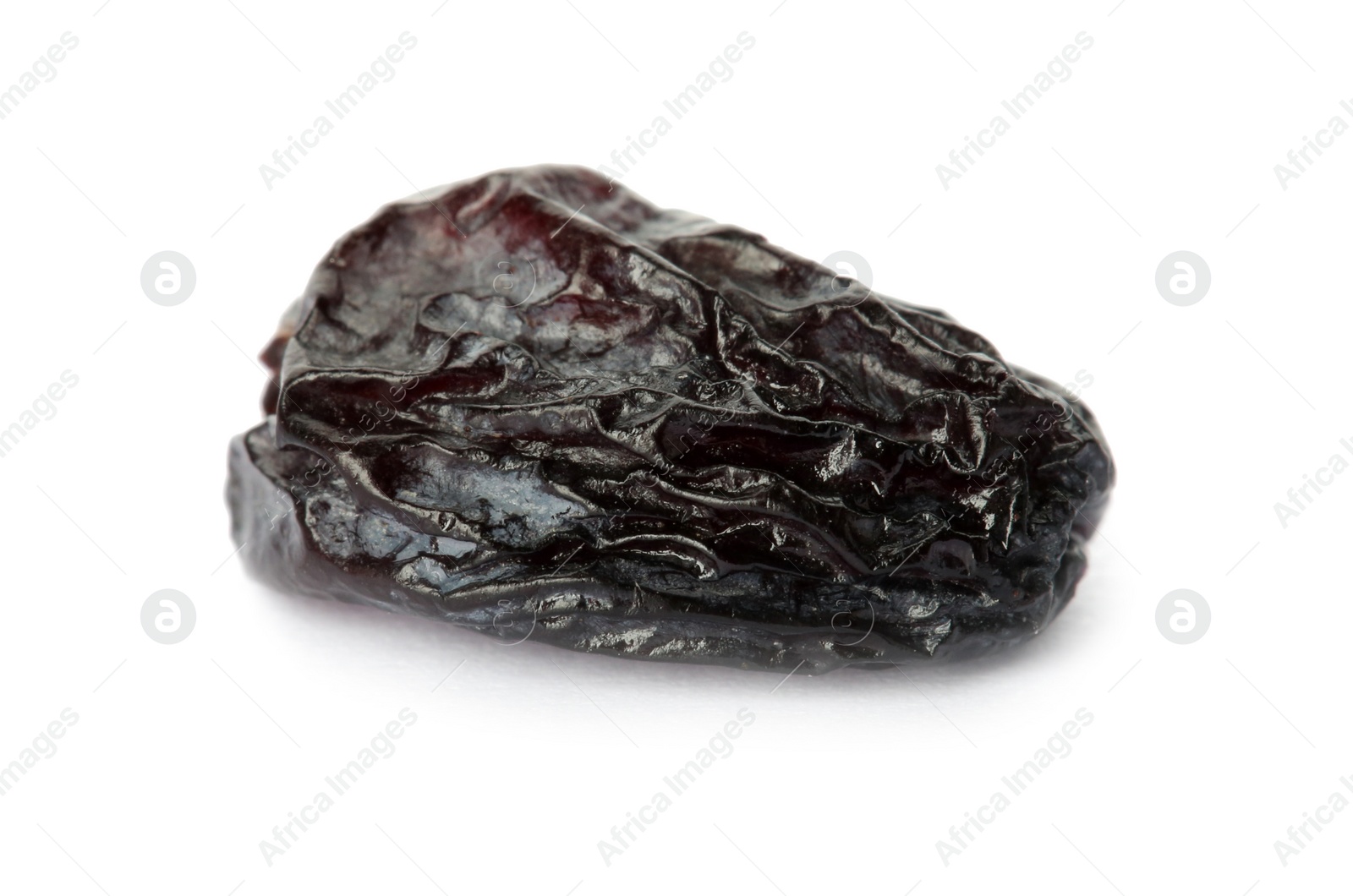 Photo of Tasty raisin on white background. Healthy dried fruit