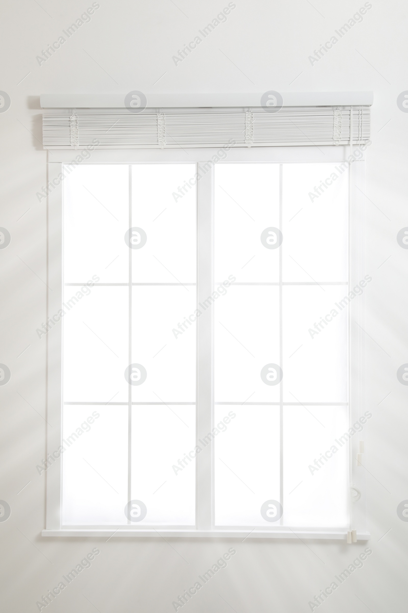 Photo of Modern window with open blinds in room