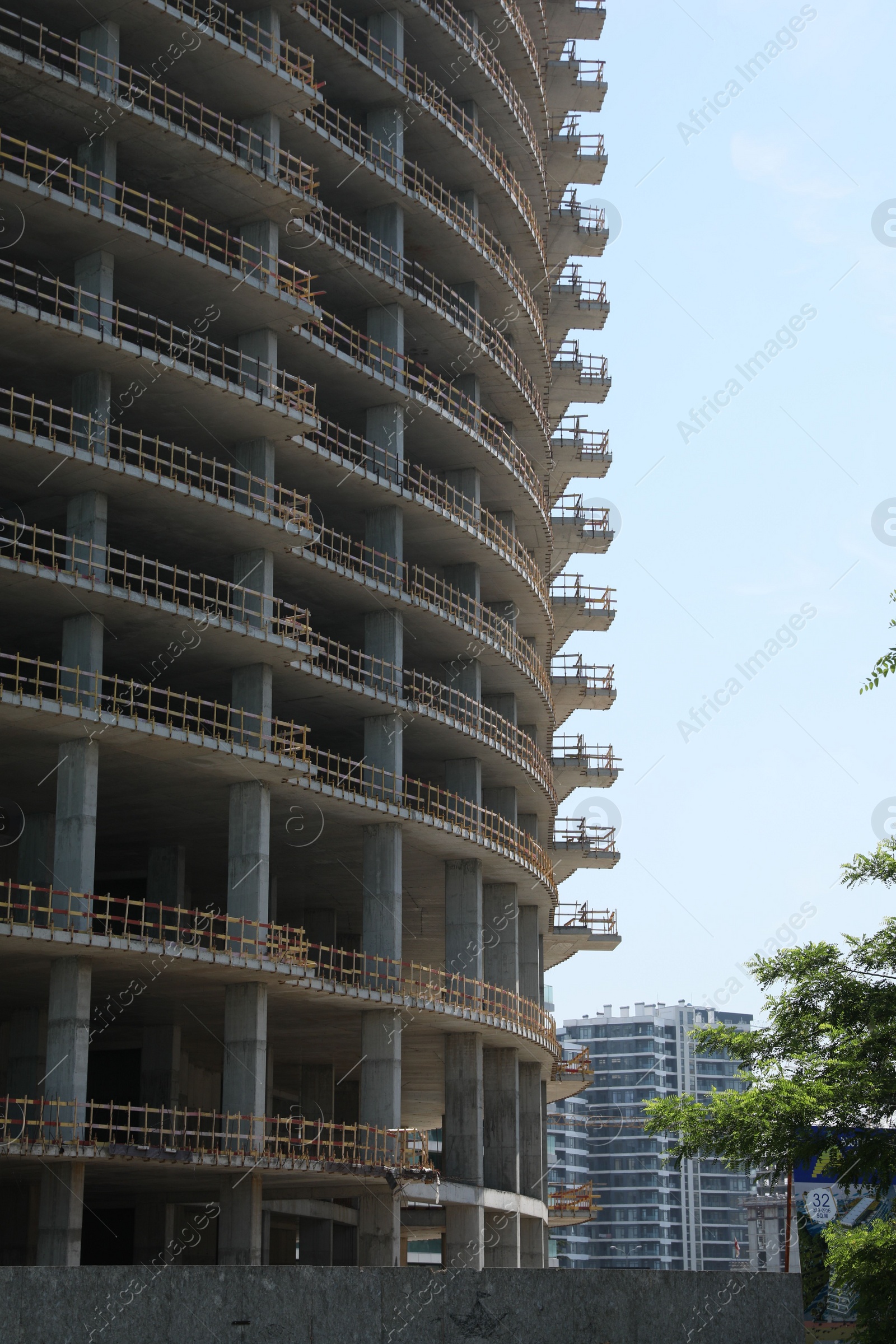 Photo of Batumi, Georgia - June 06, 2022: View of unfinished building outdoors