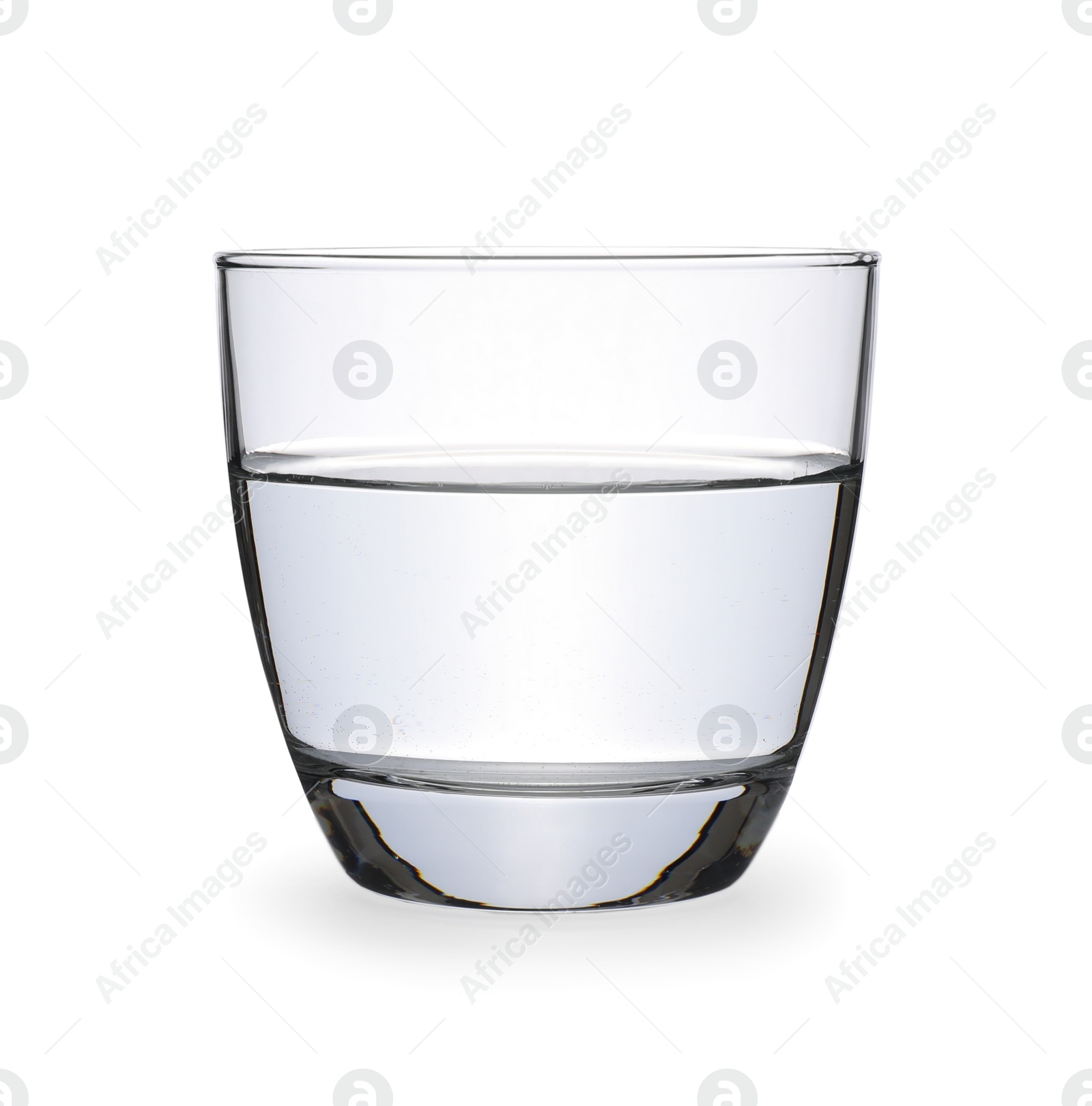 Photo of Glass of clear water isolated on white