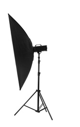 Photo of Studio lighting on white background. Food photography