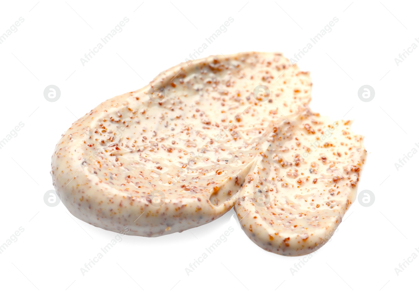 Photo of Sample of natural scrub on white background