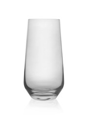 Clean empty high glass isolated on white