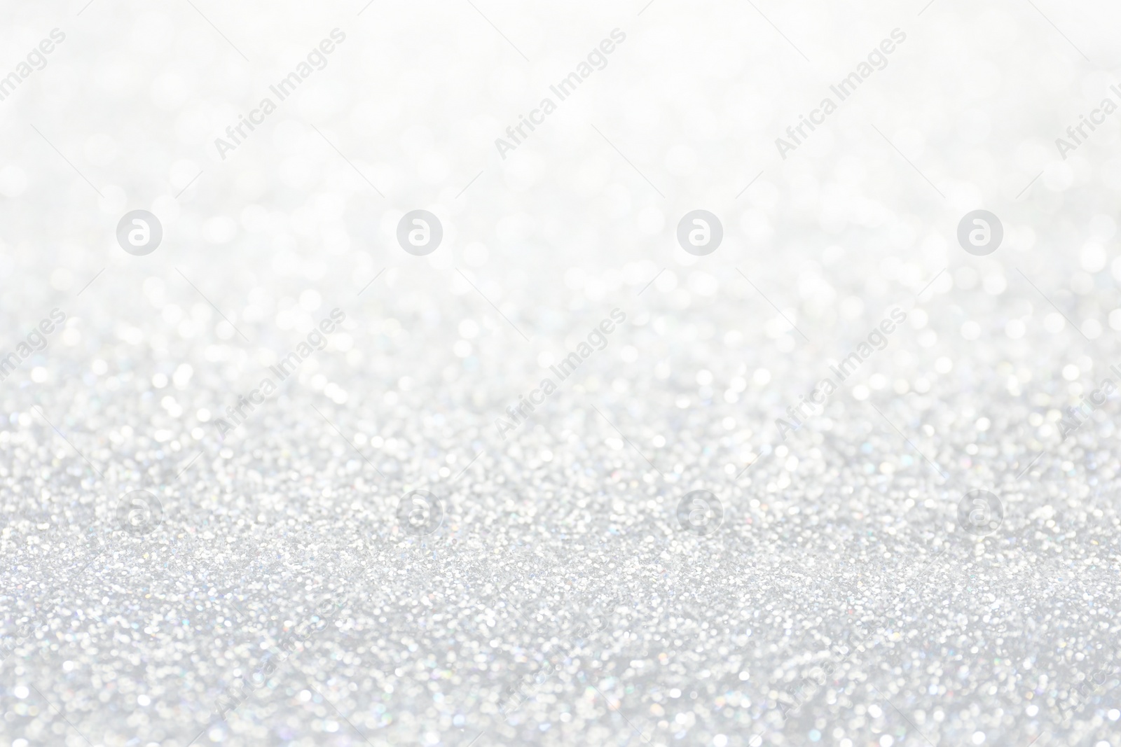 Image of Shiny white glitter as background, closeup view