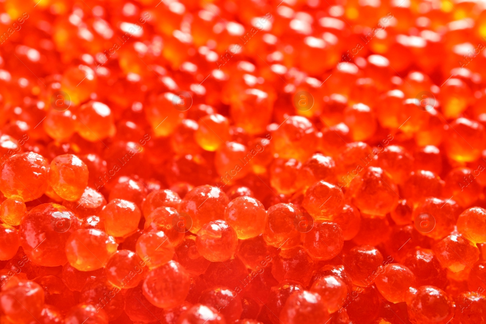 Photo of Delicious red caviar, closeup