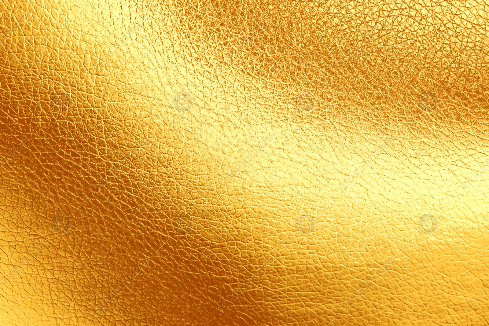 Image of Texture of golden leather as background, top view