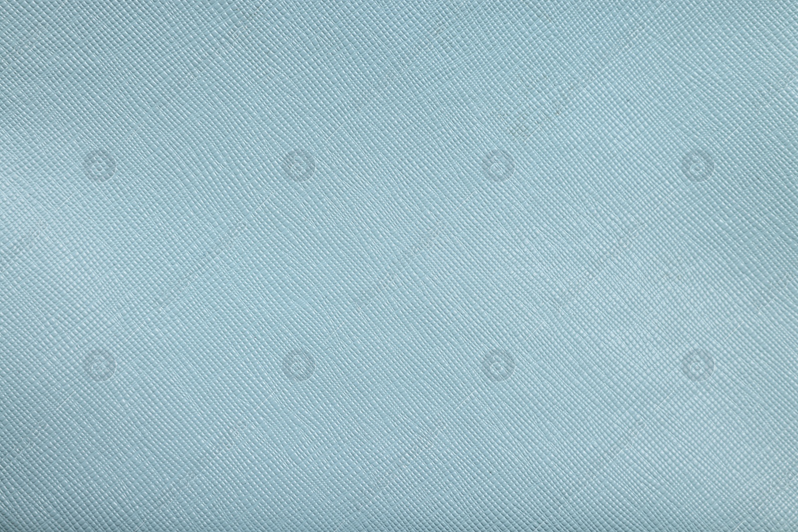 Photo of Light blue leather as background, top view