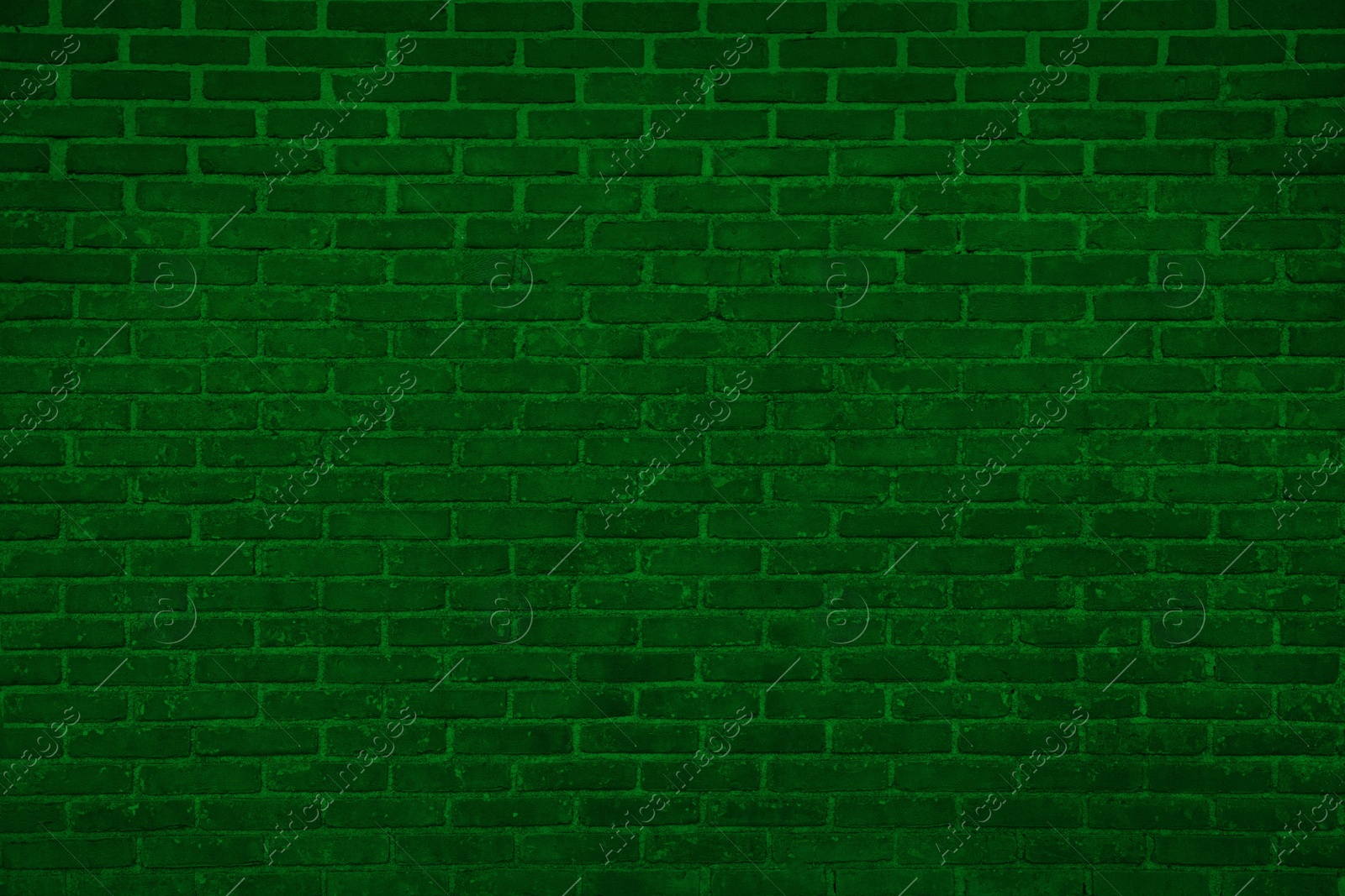 Image of Texture of dark green brick wall as background