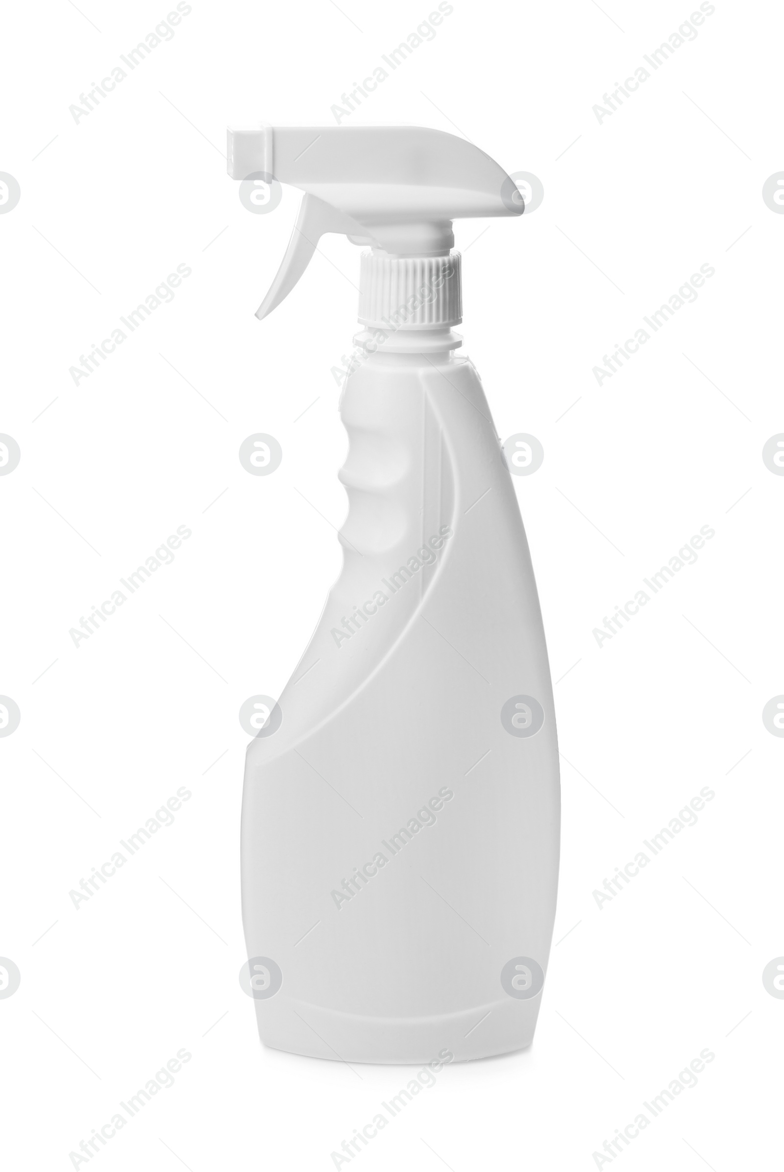 Photo of Plastic bottle of detergent isolated on white