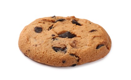 Photo of Delicious chocolate chip cookie isolated on white