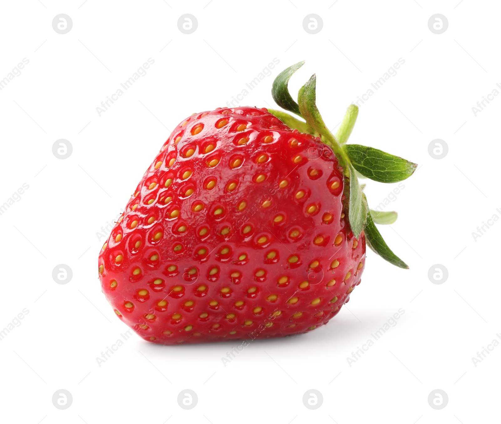 Photo of Delicious fresh ripe strawberry isolated on white