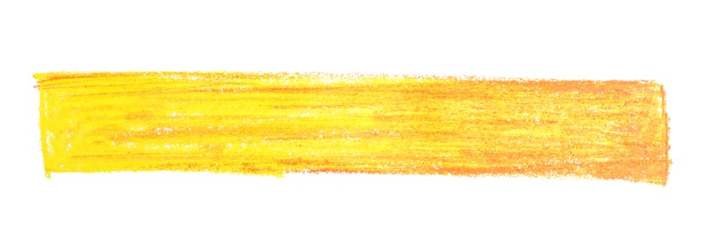 Photo of Color pencil hatching on white background, top view