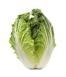 Fresh tasty Chinese cabbage isolated on white