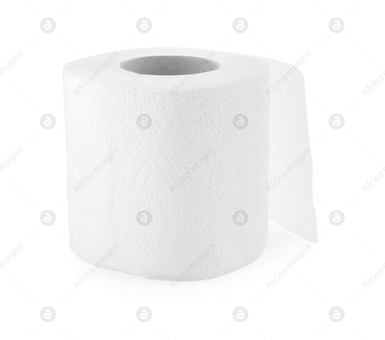 Photo of Roll of toilet paper isolated on white