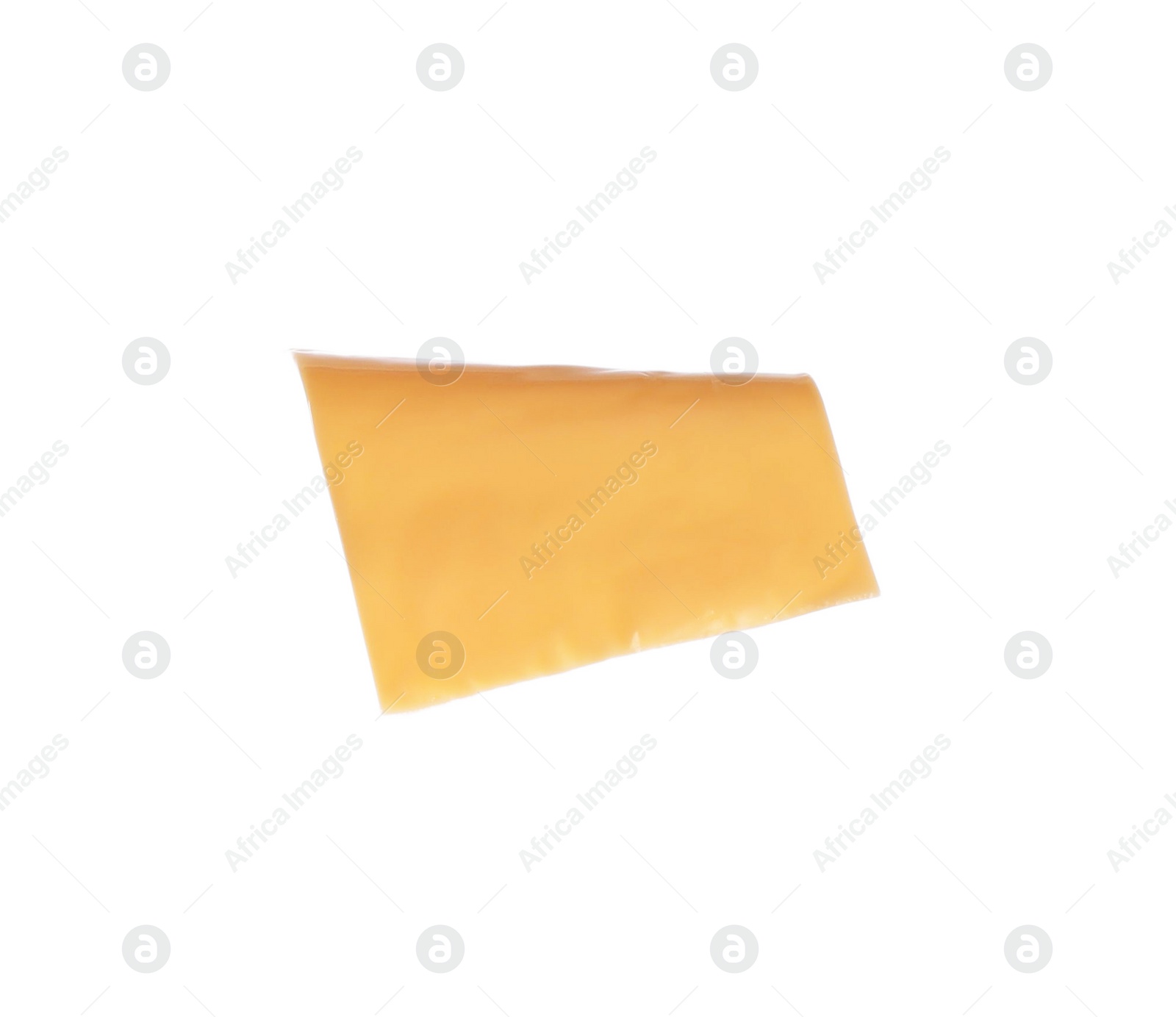 Photo of Slice of cheese for sandwich isolated on white