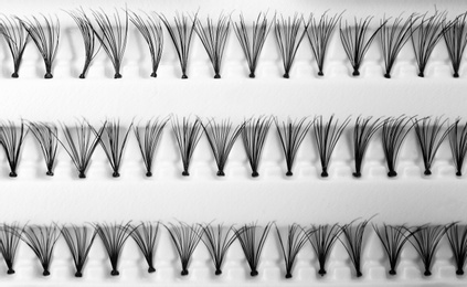 Photo of False eyelashes in pack, closeup