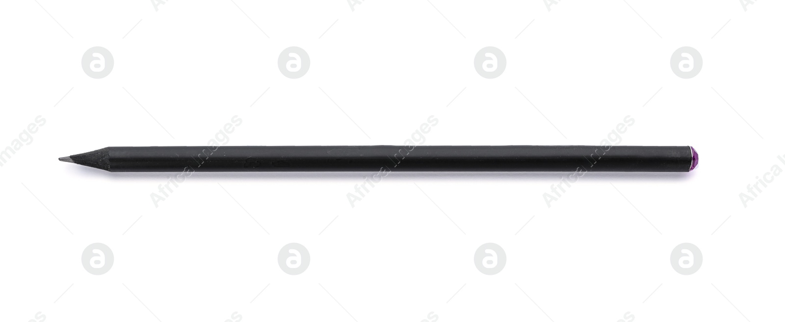 Photo of Pencil on white background. Stationery for school